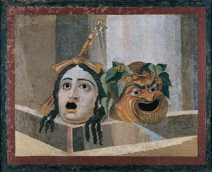 Mozaïek van de Theatrale Maskers